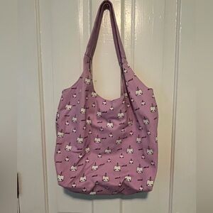 Unicat lavender tote bag